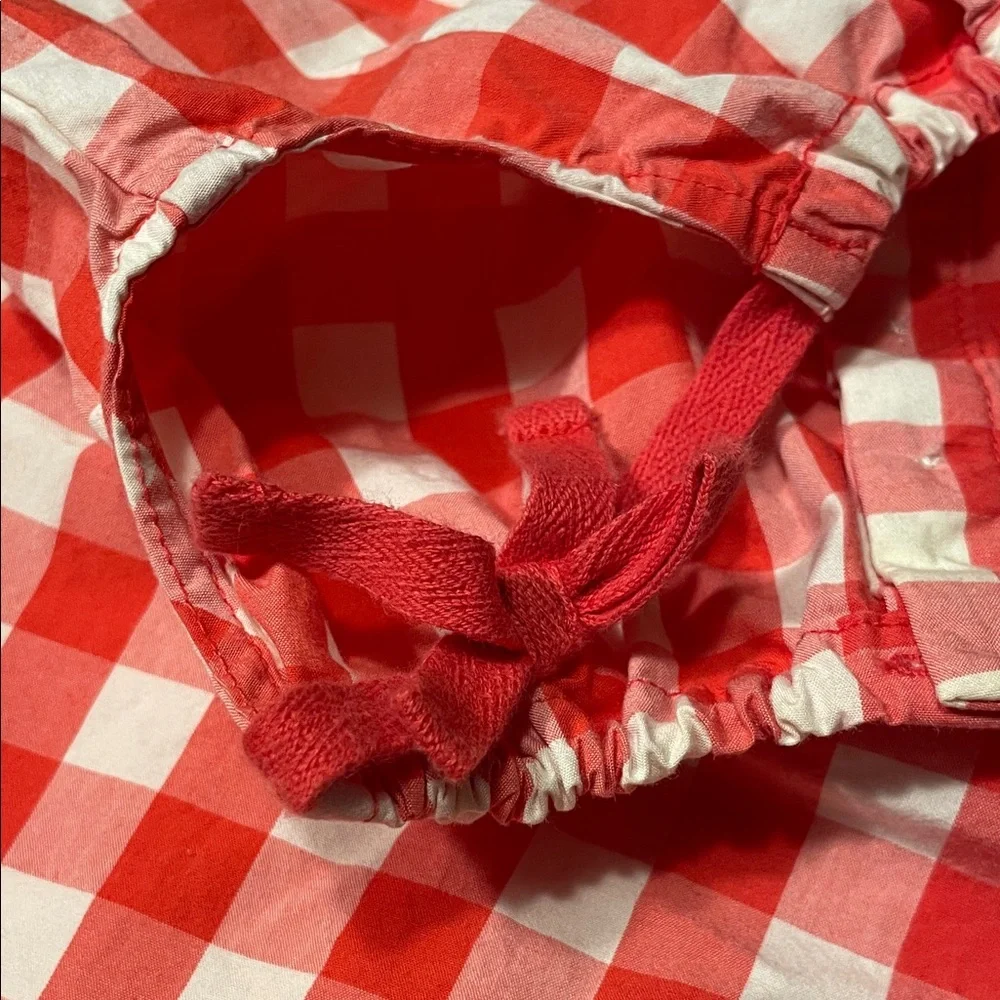 GAP Red and White Checkered Kids Romper